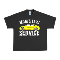 Pigment Black moms taxi service Urban Heavy Tee - linhVisuals