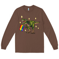 Chestnut lgbtq+  t rex Long Sleeve Tee - Artiststas