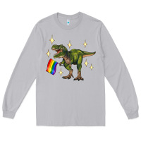 Moon Dust lgbtq+  t rex Long Sleeve Tee - Artiststas