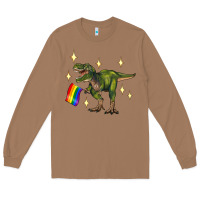 Toasted Coconut lgbtq+  t rex Long Sleeve Tee - Artiststas