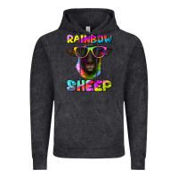 Vintage Black rainbow sheep suffolk sheep Vintage Hoodie - Artiststas