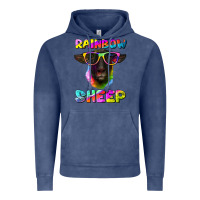 Vintage Denim rainbow sheep suffolk sheep Vintage Hoodie - Artiststas