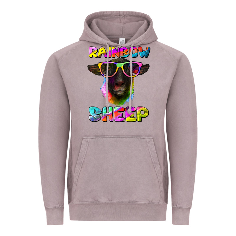 Rainbow Sheep Suffolk Sheep Vintage Hoodie by Artiststas | Teevron