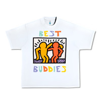White best buddies has landed Urban Heavy Tee - linhVisuals