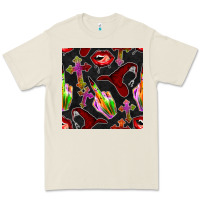 Bone halloween bad witch seamless pattern Premium Tee - BundleAndBundleShop