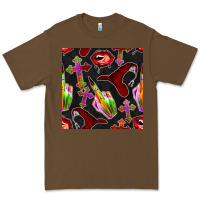 Cacao halloween bad witch seamless pattern Premium Tee - BundleAndBundleShop