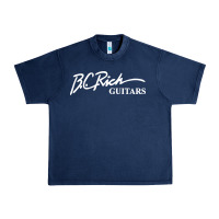 Navy bc rich guitar Urban Heavy Tee - linhVisuals