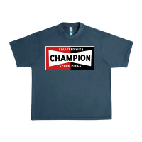 Midnight Navy champion spark plugs company Urban Heavy Tee - linhVisuals