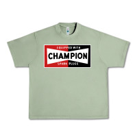 Oil Green champion spark plugs company Urban Heavy Tee - linhVisuals