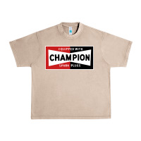 French Oak champion spark plugs company Urban Heavy Tee - linhVisuals