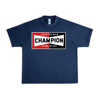 Navy champion spark plugs company Urban Heavy Tee - linhVisuals