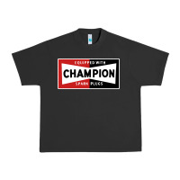 Pigment Black champion spark plugs company Urban Heavy Tee - linhVisuals