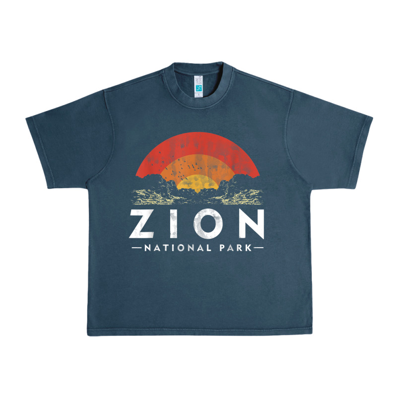 Retro Zion National Park Us Vintage Utah Adventure Hiking Urban Heavy Tee by linhVisuals | Teevron
