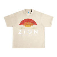 Sandshell retro zion national park us vintage utah adventure hiking Urban Heavy Tee - linhVisuals