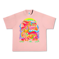 Salmon psychedelic t  shirt psychedelic dream t  shirt Urban Heavy Tee - linhVisuals