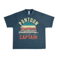 Midnight Navy pontoon captain vintage boating party funny gift for pontooning lover Urban Heavy Tee - linhVisuals