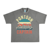 Pontoon Captain Vintage Boating Party Funny Gift For Pontooning Lover Urban Heavy Tee | Teevron