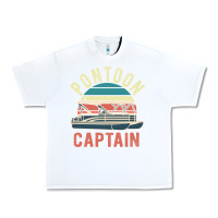 White pontoon captain vintage boating party funny gift for pontooning lover Urban Heavy Tee - linhVisuals