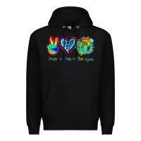 Black Peace Love Hairstylist Premium Hoodie - Jasminsmagicworld