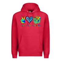 Cardinal Peace Love Hairstylist Premium Hoodie - Jasminsmagicworld