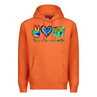 Carrot Peace Love Hairstylist Premium Hoodie - Jasminsmagicworld