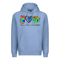 Peace Love Hairstylist Premium Hoodie | Teevron