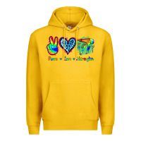 Lemon Peace Love Hairstylist Premium Hoodie - Jasminsmagicworld