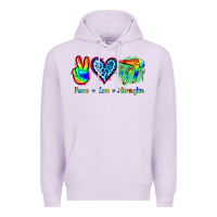 Lilac Peace Love Hairstylist Premium Hoodie - Jasminsmagicworld