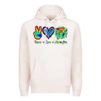 Pale Pink Peace Love Hairstylist Premium Hoodie - Jasminsmagicworld