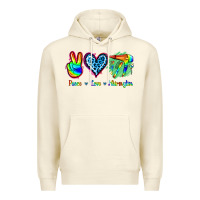 Sandshell Peace Love Hairstylist Premium Hoodie - Jasminsmagicworld