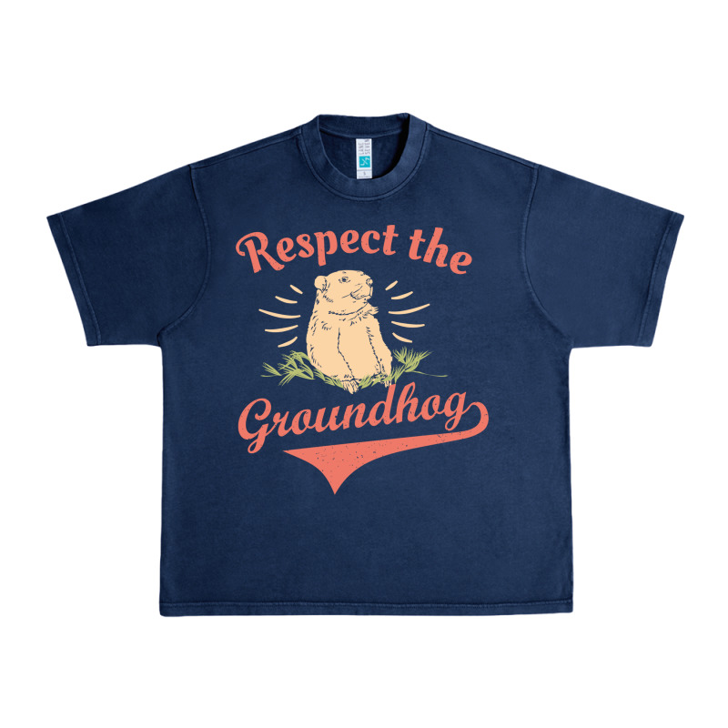 Respect The Groundhog Happy Groundhog Day Vintage Urban Heavy Tee by linhVisuals | Teevron