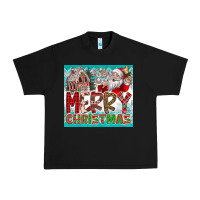 Black merry Christmas Urban Heavy Tee - CowhideDigitalArt