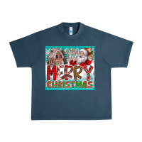 Midnight Navy merry Christmas Urban Heavy Tee - CowhideDigitalArt
