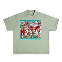 Oil Green merry Christmas Urban Heavy Tee - CowhideDigitalArt
