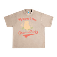 French Oak respect the groundhog happy groundhog day vintage Urban Heavy Tee - linhVisuals