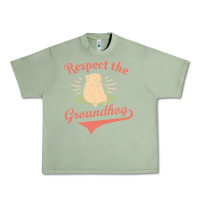 Oil Green respect the groundhog happy groundhog day vintage Urban Heavy Tee - linhVisuals