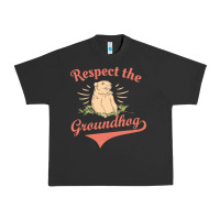 Pigment Black respect the groundhog happy groundhog day vintage Urban Heavy Tee - linhVisuals