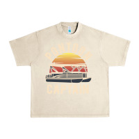 Sandshell retro pontoon captain of the boat funny river cruising gift for pontoo Urban Heavy Tee - linhVisuals