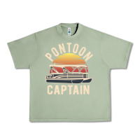 Oil Green retro pontoon captain of the boat funny river cruising gift for pontoo Urban Heavy Tee - linhVisuals