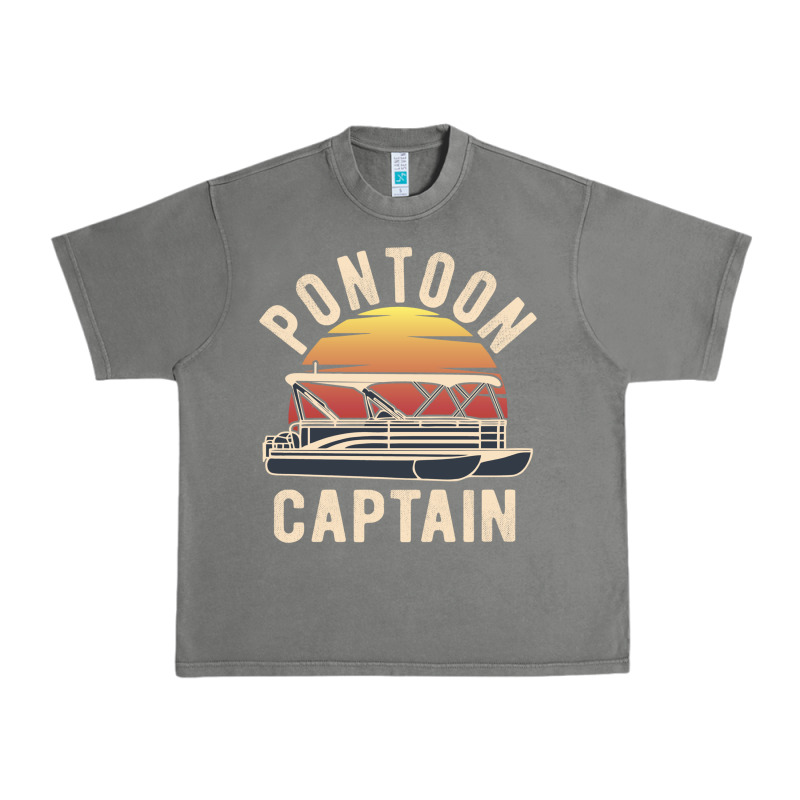 Retro Pontoon Captain Of The Boat Funny River Cruising Gift For Pontoo Urban Heavy Tee by linhVisuals | Teevron