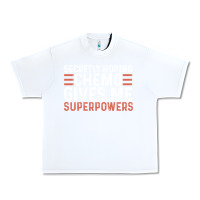 White secretly hoping chemo gives me superpowers cancer awareness gifts Urban Heavy Tee - linhVisuals