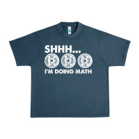 Midnight Navy shhh i'm doing math gym funny bodybuilding weightlifting humor quote Urban Heavy Tee - linhVisuals