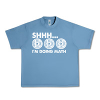 Pebble Blue shhh i'm doing math gym funny bodybuilding weightlifting humor quote Urban Heavy Tee - linhVisuals