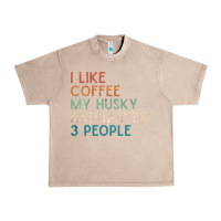 French Oak siberian husky dog i like coffee my husky and maybe 3 people vintage d Urban Heavy Tee - linhVisuals