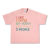 Salmon siberian husky dog i like coffee my husky and maybe 3 people vintage d Urban Heavy Tee - linhVisuals
