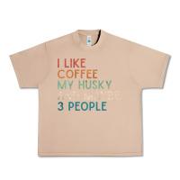 Burro siberian husky dog i like coffee my husky and maybe 3 people vintage d Urban Heavy Tee - linhVisuals