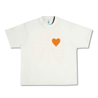 Pistachio skeleton rib case orange pumpkin heart vintage halloween anatomy costu Urban Heavy Tee - linhVisuals