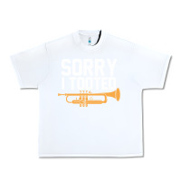 White sorry i tooted funny trumpet player pun gift sarcastic humor quote Urban Heavy Tee - linhVisuals