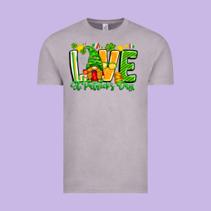 Love St Patricks Day Vintage Tee Designed By Cowhidedigitalart