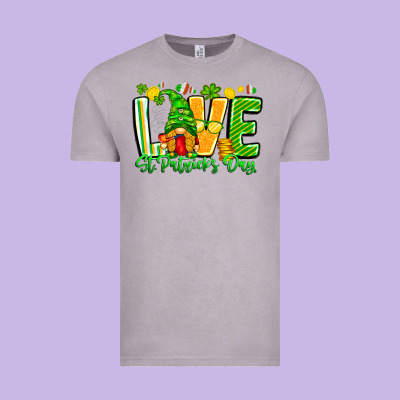 Love St Patricks Day Vintage Tee Designed By Cowhidedigitalart